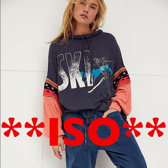 **ISO*** Free People Retro Ski Top - Picture 1 of 1